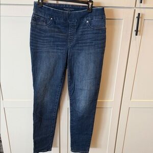 Chico's Dark Blue Pull-On Ankle Jeggings